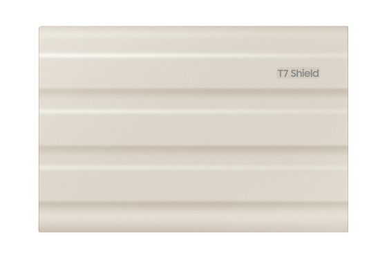 Samsung T7 Shield MU-PE1T0K - SSD - chiffré - 1 To - externe (portable) - USB 3.2 Gen 2 (USB-C connecteur) - AES 256 bits - beige
