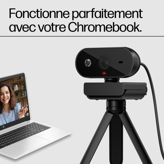 HP 320 - Webcam - couleur - 1920 x 1080 - USB