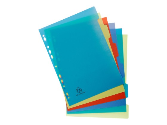 1 Jeu d'intercalaires Forever EXA PP recyclé pour format A4 - 6 touches