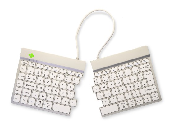 R-Go Tools Clavier R-Go Numpad Break, clavier numérique ergonomique avec logiciel de pause, bluetooth, blanc
