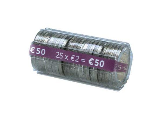 1 Sachet de 250 Coques plastique pour pièces de 2 euros