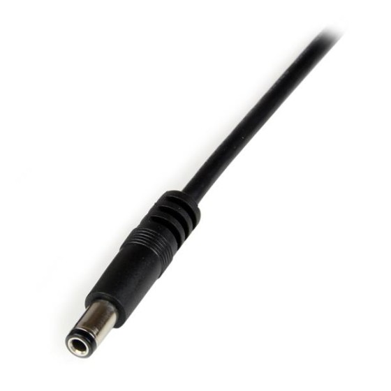 StarTech.com Câble d'alimentation USB vers connecteur annulaire de type N - Cordon CC USB vers 5,5 mm 5 V - 1 m - Câble d'alimentation - USB (alimentation uniquement) (M) pour DC jack de 5,5 x 2,5 mm (M) - 1 m - moulé - noir - pour P/N: HDBOOST