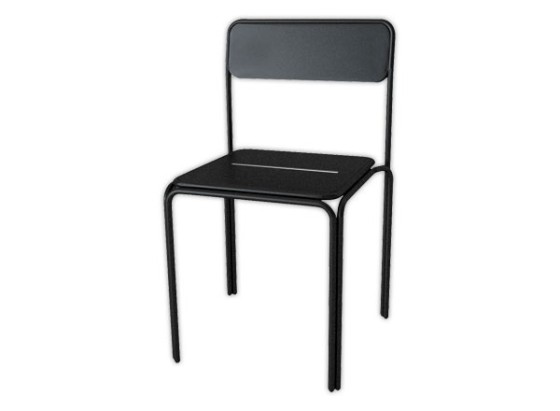 1 Lot de 2 Chaises hautes VOID piétement luge Blanc