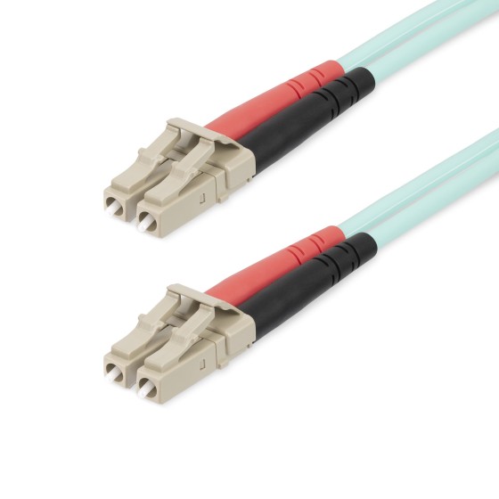 StarTech.com Câble à Fibre Optique Multimode LC/UPC vers LC/UPC OM4, 20m - Cordon de raccordement - LC/UPC multimode (M) pour LC/UPC multimode (M) - 20 m - fibre optique - duplex - 50 / 125 microns - OM4 - débit de transfert de données jusqu'à 100 Gbps, s