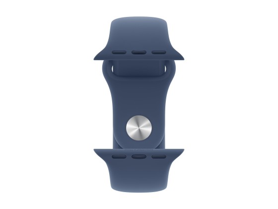 Apple Watch Series 10 (GPS) - 42 mm - aluminium argenté - montre intelligente avec bande sport - fluoroélastomère - denim - taille du bracelet : S/M - 64 Go - Wi-Fi 4, Bluetooth, UWB - 30 g