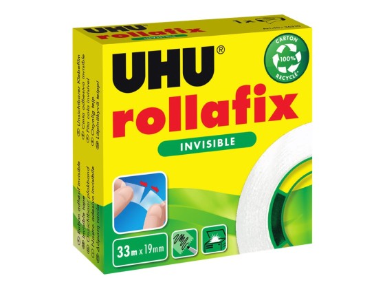 1 Ruban adhésif invisible Rollafix UHU -33 mx 19mm