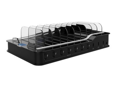 DLH DY-AU4660 - Station de charge + adaptateur secteur - 60 Watt - 2.4 A - PD - 10 connecteurs de sortie (3 x USB-C, 7 x 4 pin USB Type A)