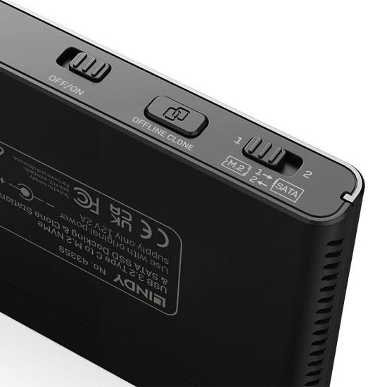 LINDY USB 3.2 Type C to M.2 NVMe &SATA SSD Clone Station
