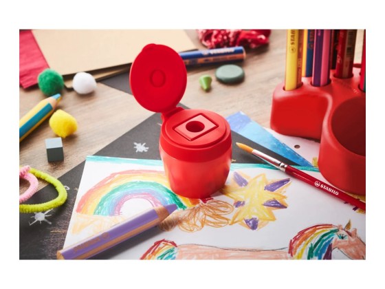 1 Taille-crayon avec réservoir STABILO woody et markdry 3 in 1