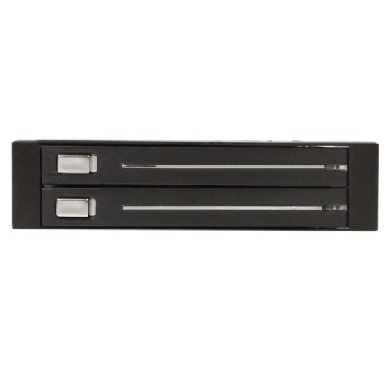 StarTech.com Rack amovible 3.5" sans tiroir pour 2 disques durs 2.5" - Face arrière 3.5 pouces - Echangeable à chaud - Hot swap - Adaptateur pour baie de stockage - noir