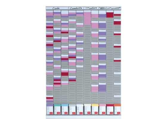 Nobo Kit planning polyvalent 10 colonnes 54 fentes