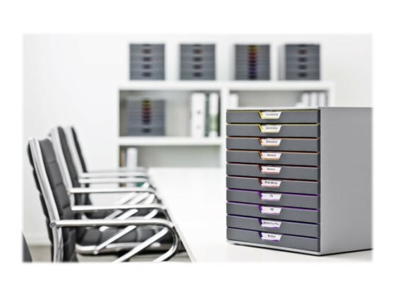 1 Module de classement 10 tiroirs  VARICOLOR gris