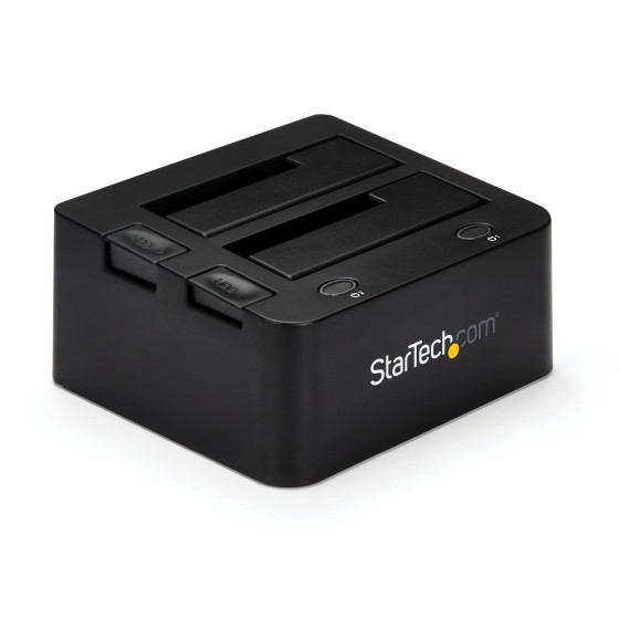 StarTech.com Dock Disque Dur USB 3.0 2 Baies, Docking Station SATA/IDE - Contrôleur de stockage - 2.5", 3.5" - ATA / SATA 6Gb/s - USB 3.0 - noir - pour P/N: SVA12M5NA