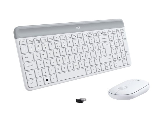 Logitech MK470 clavier Souris incluse Bureau RF sans fil AZERTY Français Blanc