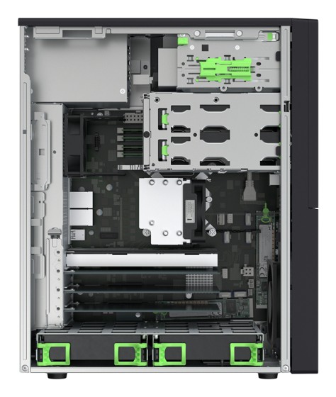 FUJITSU PRIMERGY TX1310M5 Intel Xeon E-2324G 16Go U 3200 1R 2xHD SATA 1Tp Eco/Kit Europe No Power cord TPM 2.0 Module