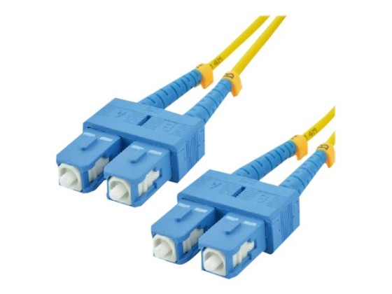 MCL SC/SC duplex singlemode 9/125 OS2 optical fiber - 5m