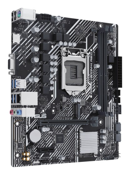 ASUS H510M-K R2.0 - Carte-mère - micro ATX - Socket LGA1200 - H470 Chipset - USB 3.2 Gen 1 - Gigabit LAN - carte graphique embarquée (unité centrale requise) - audio HD (8 canaux)