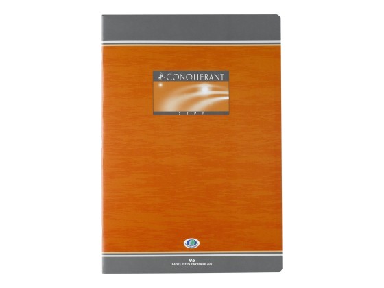 1 Cahier agrafé Conquérant 70g, A4, 5X5,192 pages
