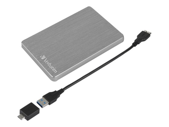 Verbatim Disque dur portable mince Store n Go ALU 1 To gris