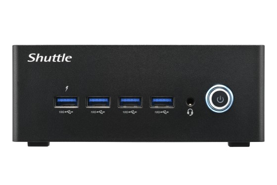 Shuttle XPC nano NA10H7 - Barebone - mini PC 1 x Ryzen 7 8845HS / jusqu'à 5.1 GHz - RAM 0 Go - Radeon 780M - Gigabit Ethernet