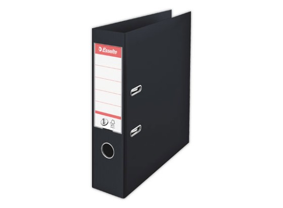 1 Classeur à levier ESSELTE VIVIDA N°1 Power Noir Dos 7,5 cm