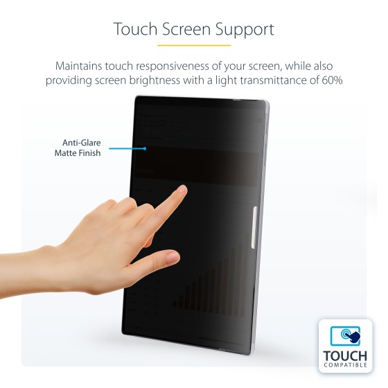 StarTech.com Filtre de Confidentialité à 4 Directions pour Surface Pro 8/9/X 13 pouces, pour Portrait/Paysage, Écran de Protection Surface, +/- 30 Degrés de Vue, Filtre Anti Lumière Bleue (51 %), Anti-Reflet
