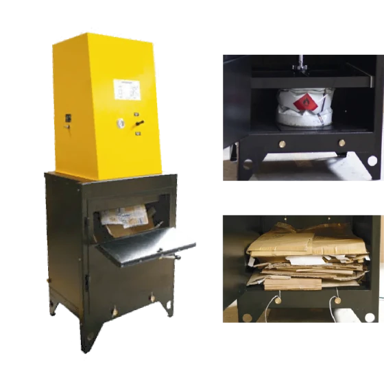 COMPACTEUR DE BIDONS & PAPIERS- 1700kg