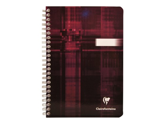 1 Cahier reliure spirale A5 180 pages ligné- couleur aléatoire