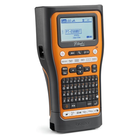 BROTHER Bluetooth connectable electrician labeller 24mm max tape QWERTY keyboard delivered with case and 4 ribbons