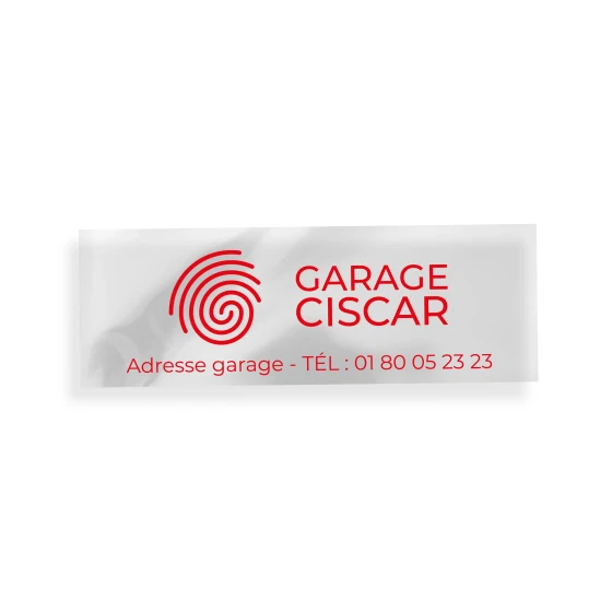 ADHÉSIF SIGNATURE DE COFFRE TRANSPARENT