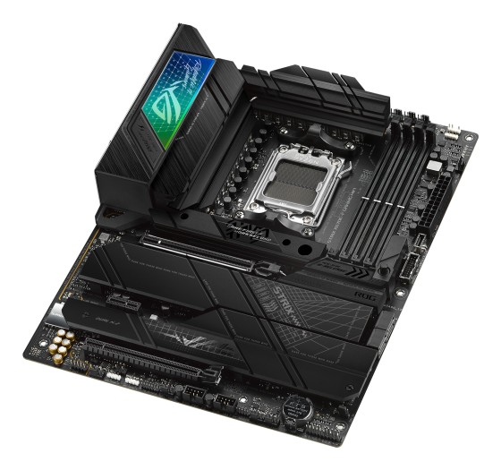 ASUS ROG Strix X670E-F Gaming WiFi - Carte-mère - ATX - Socket AM5 - AMD X670E Chipset - USB-C 3.2 Gen 2x2, USB 3.2 Gen 1, USB-C 3.2 Gen2, USB 3.2 Gen 2 - 2.5 Gigabit LAN, Wi-Fi 6, Bluetooth - carte graphique embarquée (unité centrale requise) - audio HD