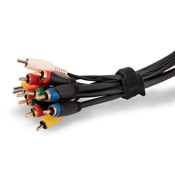 StarTech.com Attaches de Câbles Auto-Agrippantes de 15cm - Noir - Lot x50 - Attache câble - crochet et boucle - 15 m - noir (pack de 50)