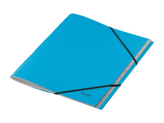 1 Trieur avec élastiques LEITZ 12 touches - 100% recyclé - Bleu