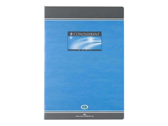 1 Cahier agrafé Conquérant 70g, A4, 5X5,192 pages