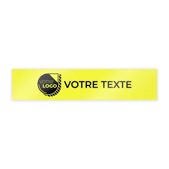 CACHE PLAQUE A PERSONNALISER - PVC + CROCHETS - 52x11cm VENDU EN LOTS