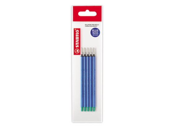 1 Lot de 5 Recharges STABILO marathon - bleu