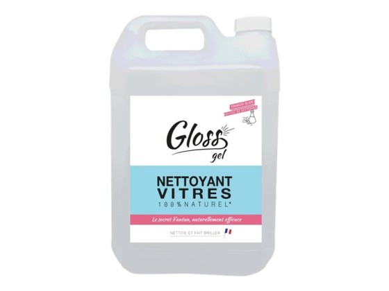 1 Nettoyant vitres gel 100% naturel GLOSS 5 L