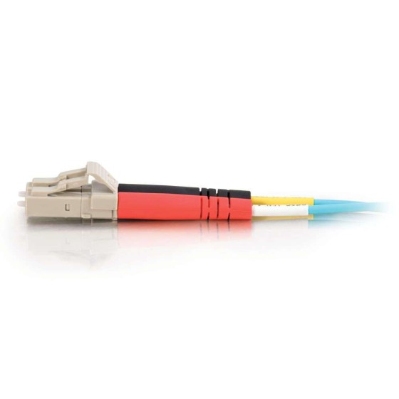 C2G LC-LC 10Gb 50/125 OM3 Duplex Multimode PVC Fiber Optic Cable (LSZH) - Câble réseau - LC multi-mode (M) pour LC multi-mode (M) - 10 m - fibre optique - duplex - 50 / 125 microns - OM3 - sans halogène - turquoise