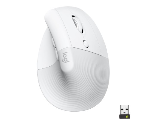 Logitech Lift souris Bureau Droitier RF sans fil + Bluetooth Optique 4000 DPI