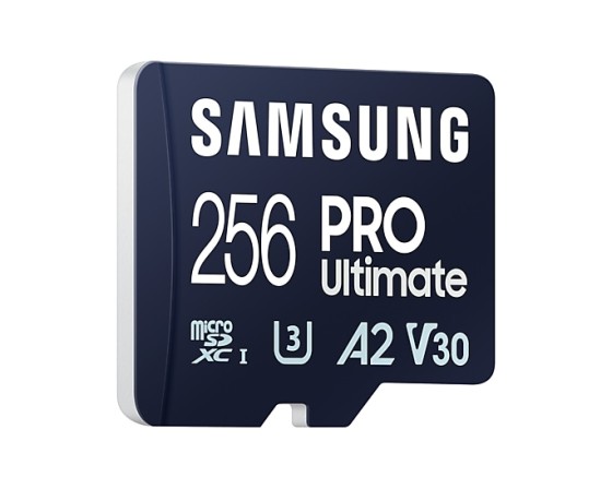Samsung PRO Ultimate MB-MY256SB - Carte mémoire flash - 256 Go - A2 / Video Class V30 / UHS-I U3 - microSDXC UHS-I - bleu