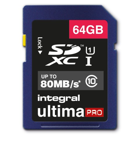 Integral UltimaPro - Carte mémoire flash - 64 Go - UHS Class 1 / Class10 - SDXC UHS-I