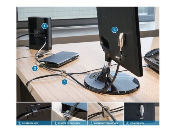 Kensington Kit de verrouillage 2.0 pour ordinateurs de bureau et périphériques