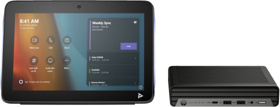 HP Poly Studio Base Kit G9 Plus for Microsoft Teams HP Mini IP PC w/TC10 EMEA - Euro plug