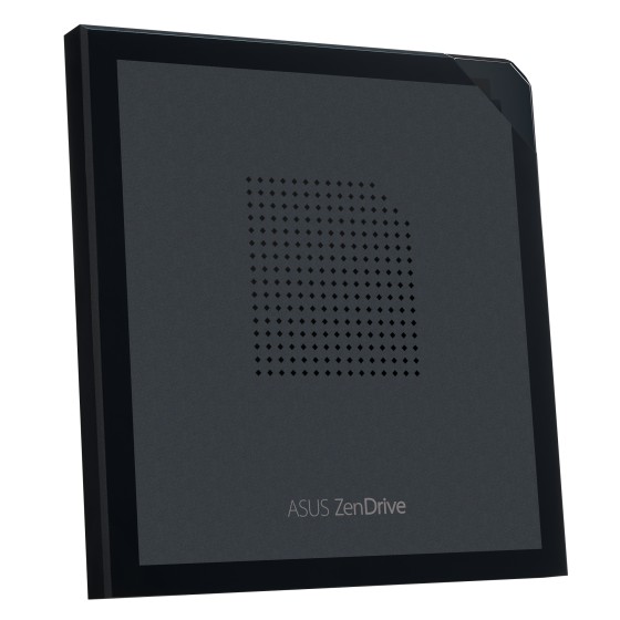 ASUS ZenDrive V1M USB-C external DVD Writer with built-in cable-storage design M-DISC support Backup SW Black