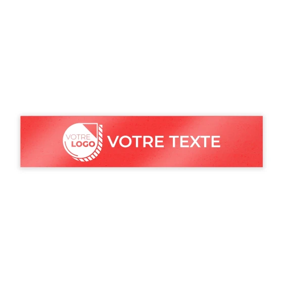 CACHE PLAQUE A PERSONNALISER - PVC + CROCHETS - 52x11cm VENDU EN LOTS