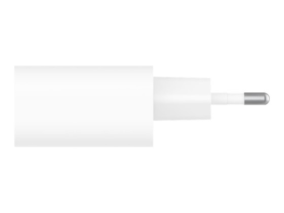 BELKIN BOOST CHARGE 25w USB-C PD PPS Single Wall Charger w/ 1m C- C Cable White