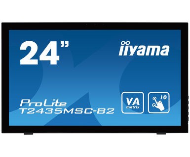 iiyama ProLite T2435MSC-B2 écran plat de PC 59,9 cm (23.6") 1920 x 1080 pixels Full HD LED Écran tactile Noir