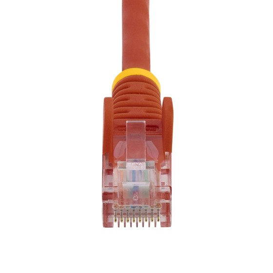 StarTech.com Câble réseau Cat5e UTP sans crochet - 5 m Rouge - Cordon Ethernet RJ45 anti-accroc - Câble patch - Câble réseau - RJ-45 (M) pour RJ-45 (M) - 5 m - UTP - CAT 5e - sans crochet, bloqué - rouge