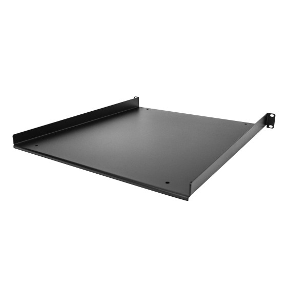 StarTech.com Étagère Rack 19 pouces 1U - Plateau Rackable Universel - Étagère Cantilever Baie de Brassage 19" - Rangement Rack - Max 25kg - Profondeur 50cm (20") - Noir (SHELF-1U-20-FIXED-S) - Étagère pour rack - 1U - 19"