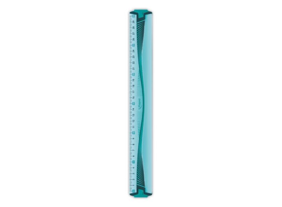 1 Règle plate 30 cm - INCASSABLE, coloris assortis bleu ou vert